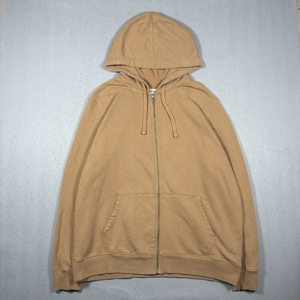 Goodfellow & Co. Hoodie Men’s XL Orange Full Zip Drawstring Sweatshirt Casual